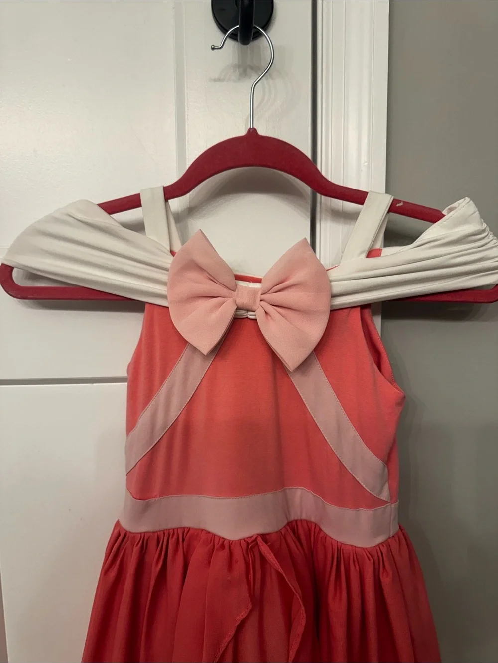 Taylor Joelle Aurora Pink Bow-Trim Costume Dress